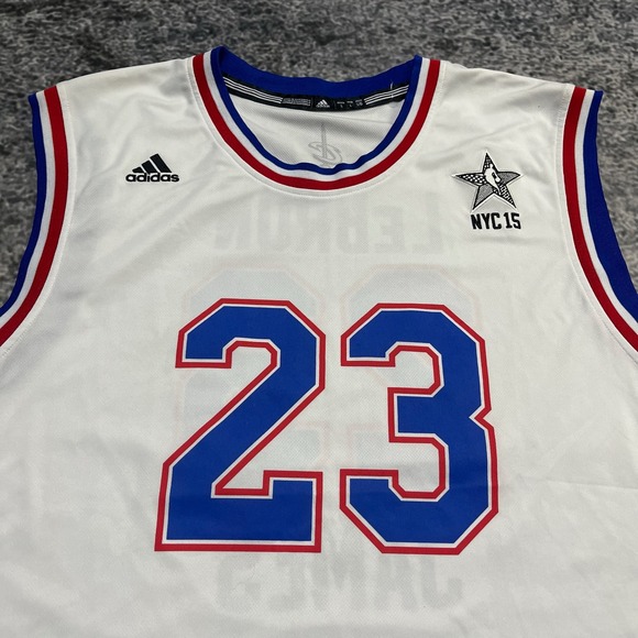 Lebron James NBA All-Star Game 2015 East Adidas Basketball Jersey Mens Large - Picture 5 of 12